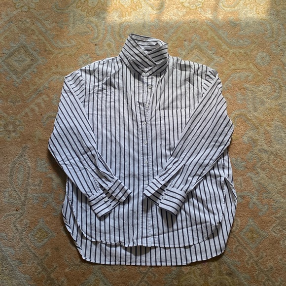 Reformation Tops - Reformation Will button down M black and white